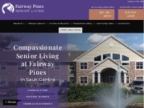 Website Screenshot Fairway Pines Senior Living
