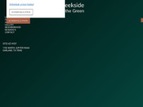 Creekside on the Green website screenshot