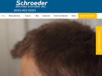 Schroeder Moving Systems website screenshot