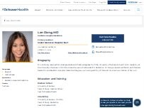 Website Screenshot Lan Dang, MD