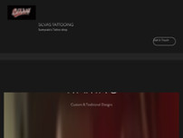 Silva's Tattooing website screenshot