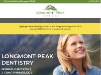 Website Screenshot Longmont Peak Dentistry