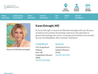 Screenshot for https://forefrontdermatology.com/provider/karen-eshraghi-md/