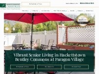Website Screenshot Bentley Commons at Paragon Village