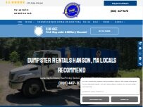 Website Screenshot Thompson Waste Removal/Discount Dumpsters