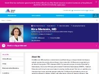 Website Screenshot Kira Manusis, MD