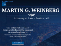 Martin G. Weinberg, Attorney at Law website screenshot