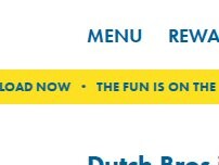 Website Screenshot Dutch Bros Coffee