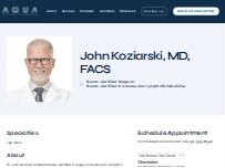 Website Screenshot John Koziarski, MD