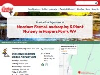 Website Screenshot Meadows Farms Nurseries and Landscape