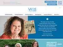 Vios Fertility Institute website screenshot