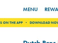Website Screenshot Dutch Bros Coffee