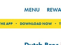 Website Screenshot Dutch Bros Coffee