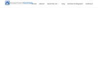 Ridgepoint Roofing website screenshot