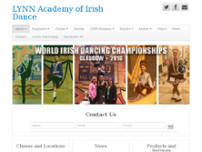 LYNN Academy of Irish Dance website screenshot