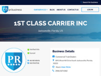 1st Class Carrier Inc website screenshot