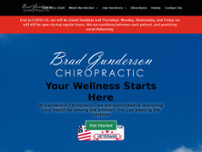 Gunderson Chiropractic - Brad V. Gunderson, DC website screenshot