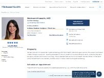 Website Screenshot Nazneen Hussain, MD