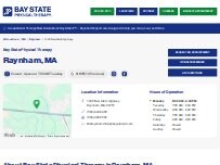 Website Screenshot Bay State Physical Therapy