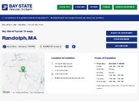 Website Screenshot Bay State Physical Therapy