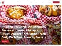 Website Screenshot Chicago Beef and Dog Company