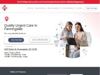 Website Screenshot AFC Urgent Care Farmingdale