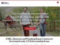 Website Screenshot Vectra Mechanical HVAC, Electrical and Plumbing