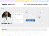 Website Screenshot Kavitha Beedupalli, MBBS