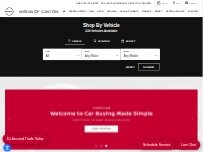 Website Screenshot Nissan of Canton