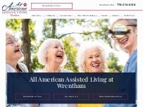 Website All American Assisted Living at Wrentham
