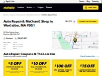 Website Screenshot Meineke Car Care Center