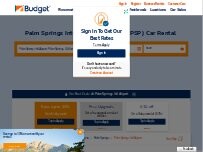 Website Screenshot Budget Car Rental