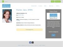 Website Screenshot Fischer, Jane, DNP, APRN