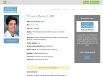 Website Screenshot Briceno, Pedro J., MD
