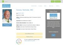 Website Screenshot Sutera, Nick, MD