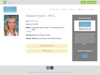 Website Screenshot Howarth, Ilysa K., PA-C
