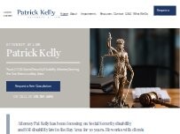 Website Screenshot Patrick J Kelly Law Office
