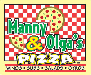 Manny & Olga’s Pizza Logo