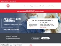 Website Screenshot AFC Urgent Care Northern Liberties