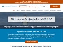 Website Screenshot Benjamin D. Liess MD, FACS