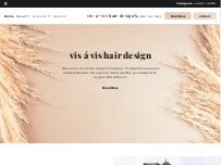 Website Screenshot vís á vís hair design