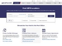 Website Screenshot United States Postal Service