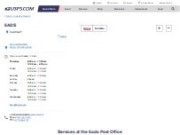 Website Screenshot United States Postal Service