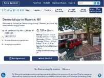 Website Screenshot Schweiger Dermatology Group - Monroe