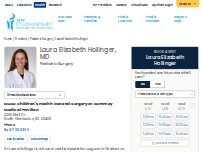 Website Screenshot Laura Elizabeth Hollinger, MD