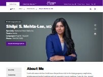 Website Screenshot Shilpi S. Mehta-Lee, MD