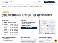 Website Screenshot CoinFlip Bitcoin ATM - In & Out Convenience (Phoenix)