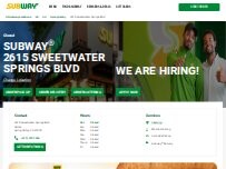 Website Screenshot Subway