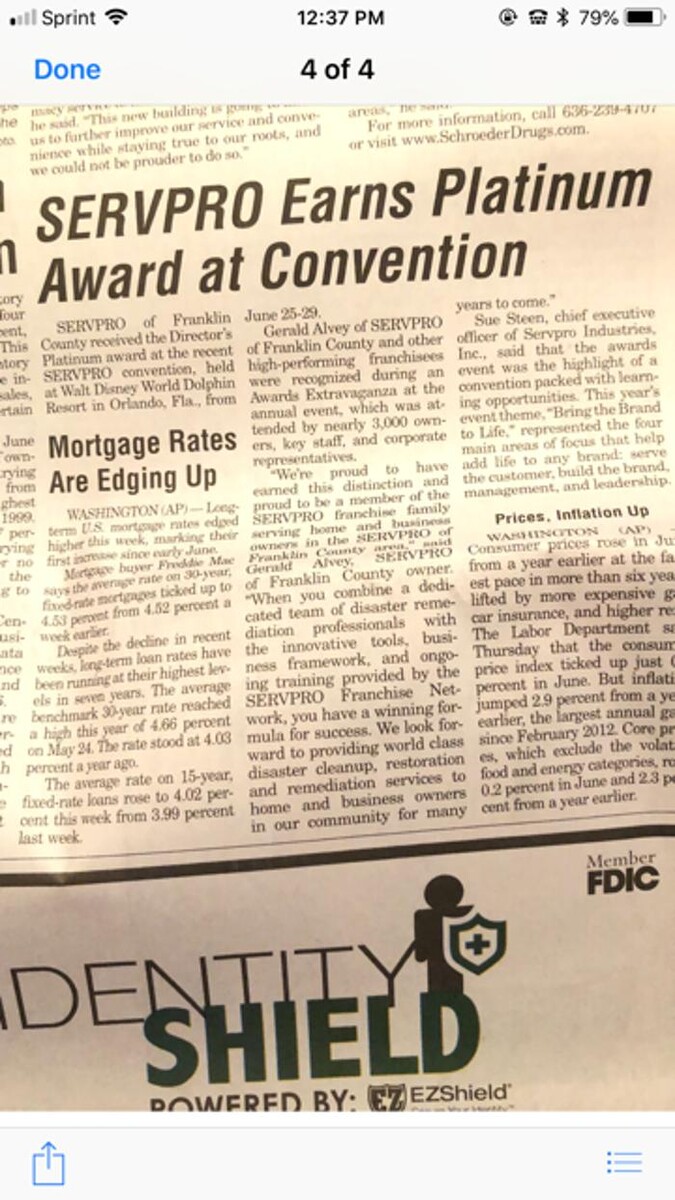 Images SERVPRO of Franklin County