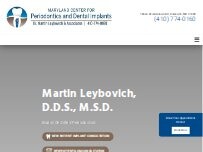 Website Screenshot Martin Leybovich DDS, MSD